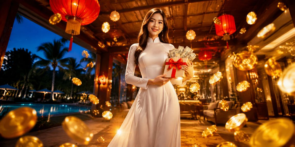 Phong cảnh phố cổ Hội An với áo dài truyền thống – biểu tượng văn hóa Việt Nam gắn với nền tảng số hiện đại