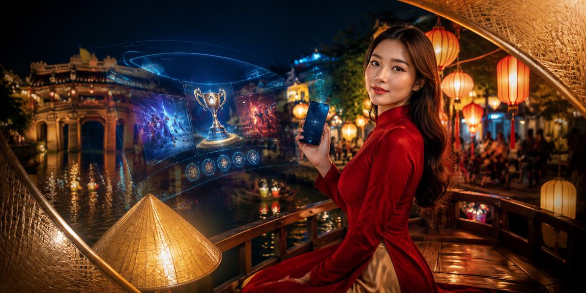 Không khí giải trí esports tại Hội An kết hợp truyền thống áo dài và công nghệ hiện đại